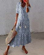 Pell Women's Maxi Dress – Bohemian Chic, Lightweight Cotton & Summery Ibiza Style