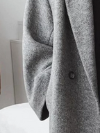 Quila Women's Coat – Long Wool-Blend, Oversized Cut, Refined & Modern
