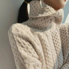 Elowyn Women's Cashmere Sweater – Gentle Turtleneck, Luxurious 100% Cashmere & Refined Style