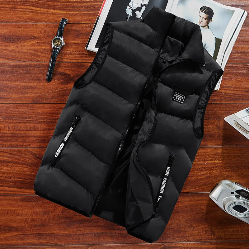 Giada Men's Quilted Vest – Sleeveless Design, Thermal Warmth & Zip-Up Closure