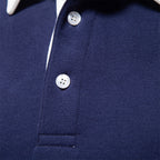 Alaric Men's Polo Sweater – Long-Sleeve Breathable Knit with a Classic Collar & Timeless Style