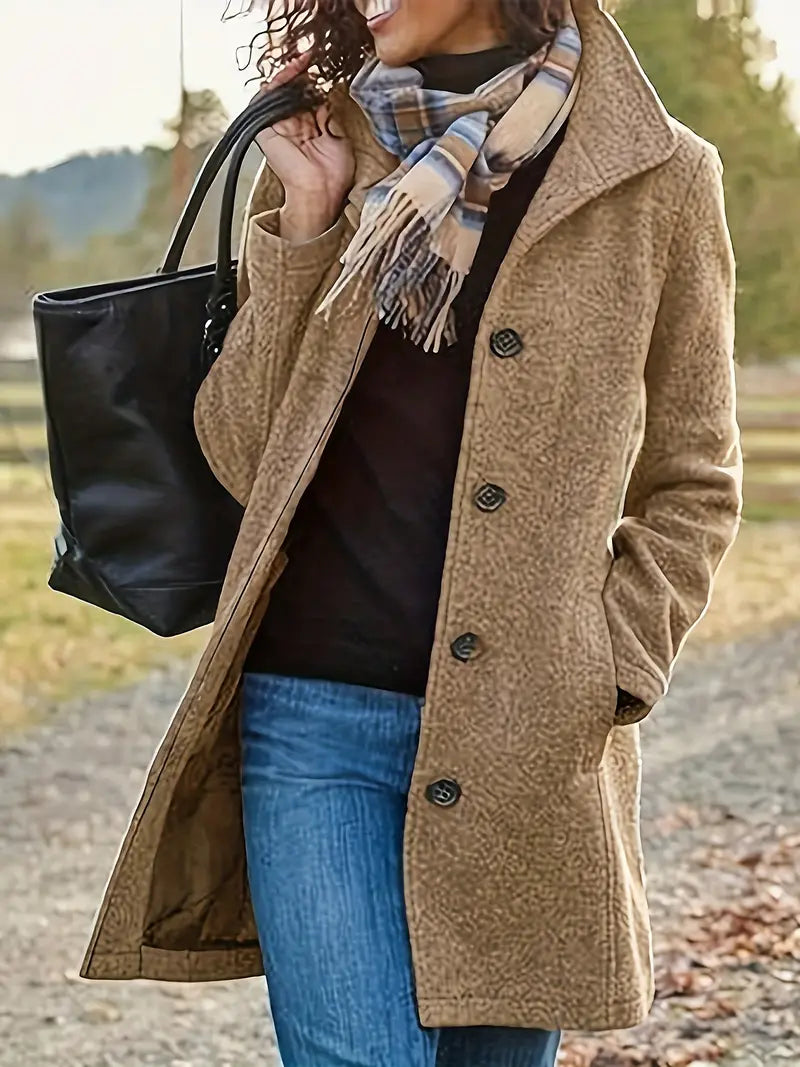 Zaria Women's Coat – Sophisticated Winter Coat with a Cozy Lining & Feminine Silhouette