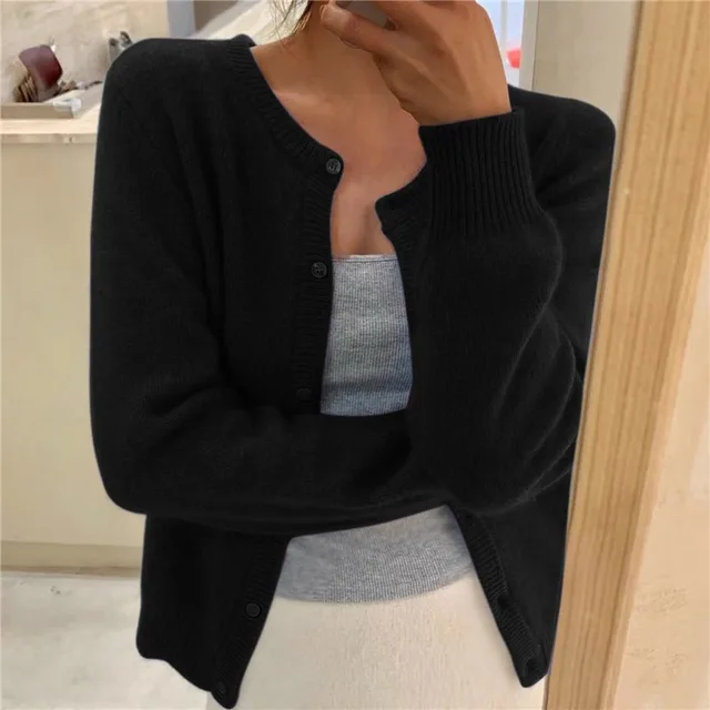 Finnian Women's Cardigan – Plush Knit Sweater with a Easy Fit & Effortless Timeless Elegance