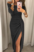 Wynne Women's Midi Dress – Sophisticated Dress with Sequin Details for Chic Evenings