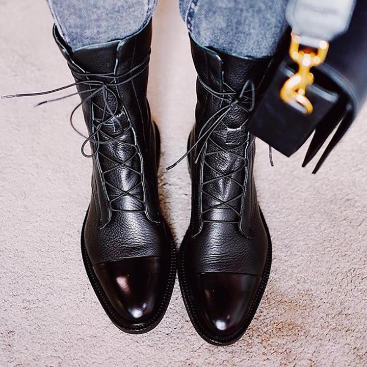 Quinn Women's Boots – Refined Heeled Lace-Up Boots in Premium Leather