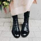 Quinn Women's Boots – Refined Heeled Lace-Up Boots in Premium Leather
