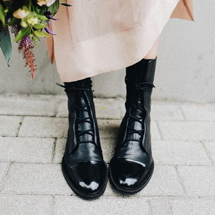 Quinn Women's Boots – Refined Heeled Lace-Up Boots in Premium Leather