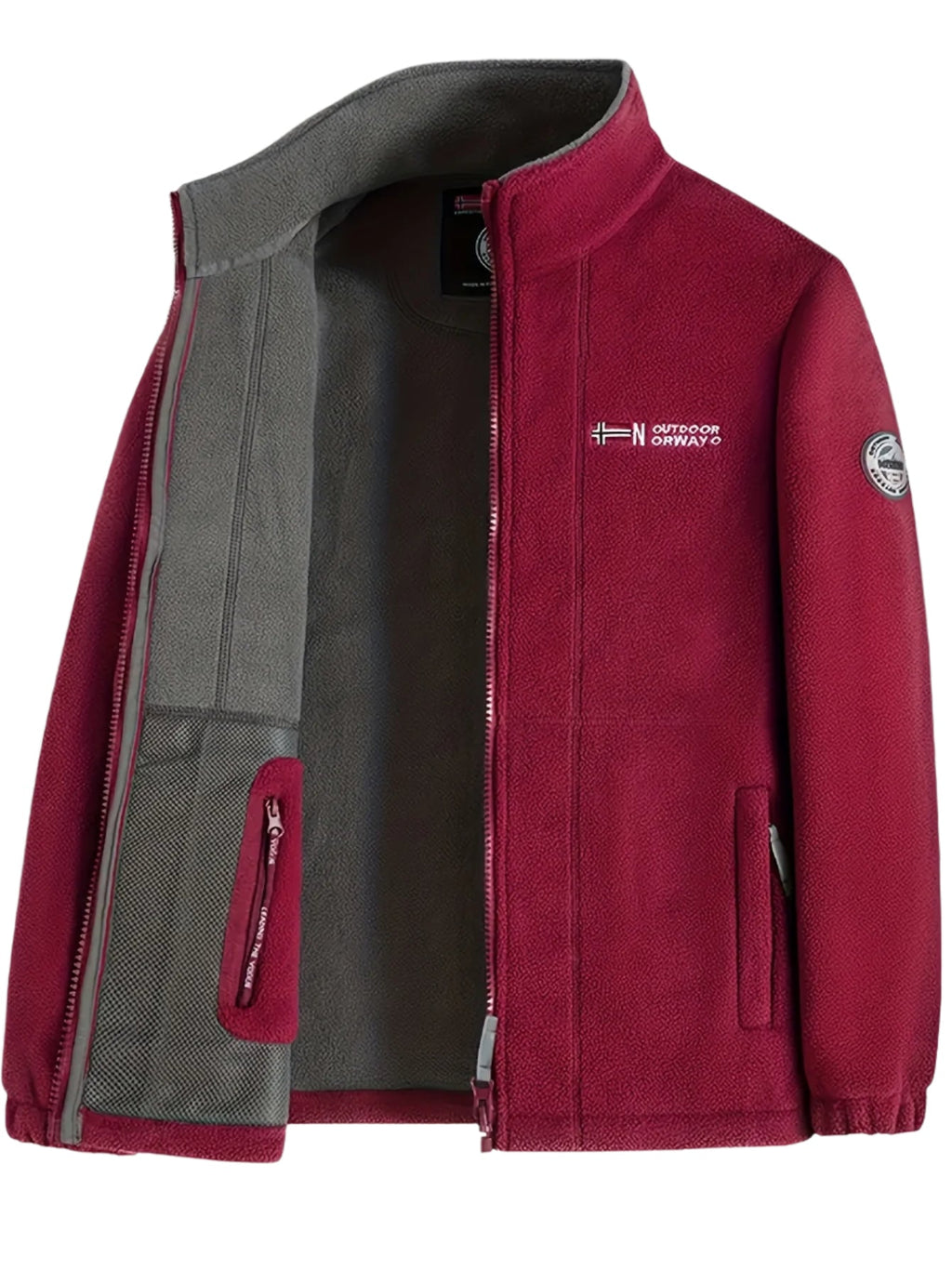 Yolanda Men's Outdoor Fleece Jacket – Plush, Lightweight Warmth with a Protective Collar