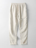 Thorne Men's Summer Two-Piece Set – Breathable Linen-Feel Style with Short-Sleeve Design & Easy-Fit Trousers