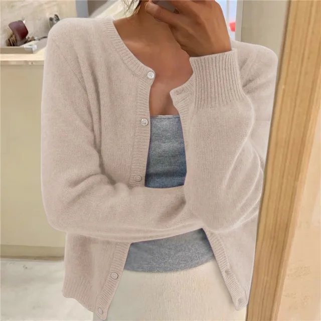 Finnian Women's Cardigan – Plush Knit Sweater with a Easy Fit & Effortless Timeless Elegance