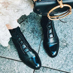 Quinn Women's Boots – Refined Heeled Lace-Up Boots in Premium Leather