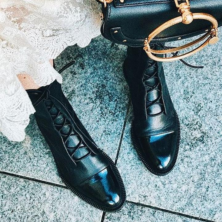 Quinn Women's Boots – Refined Heeled Lace-Up Boots in Premium Leather