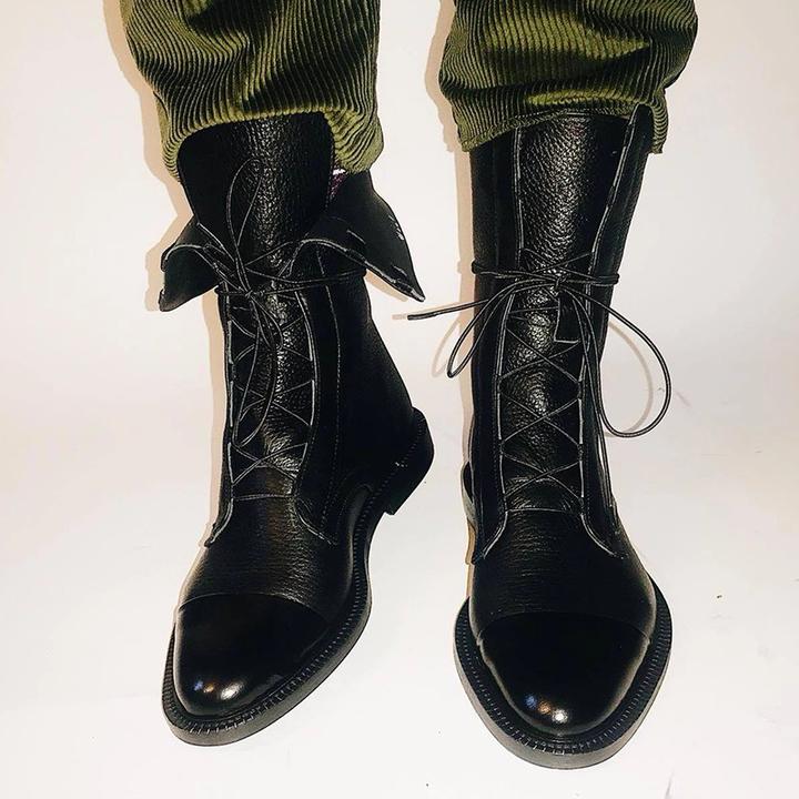 Quinn Women's Boots – Refined Heeled Lace-Up Boots in Premium Leather