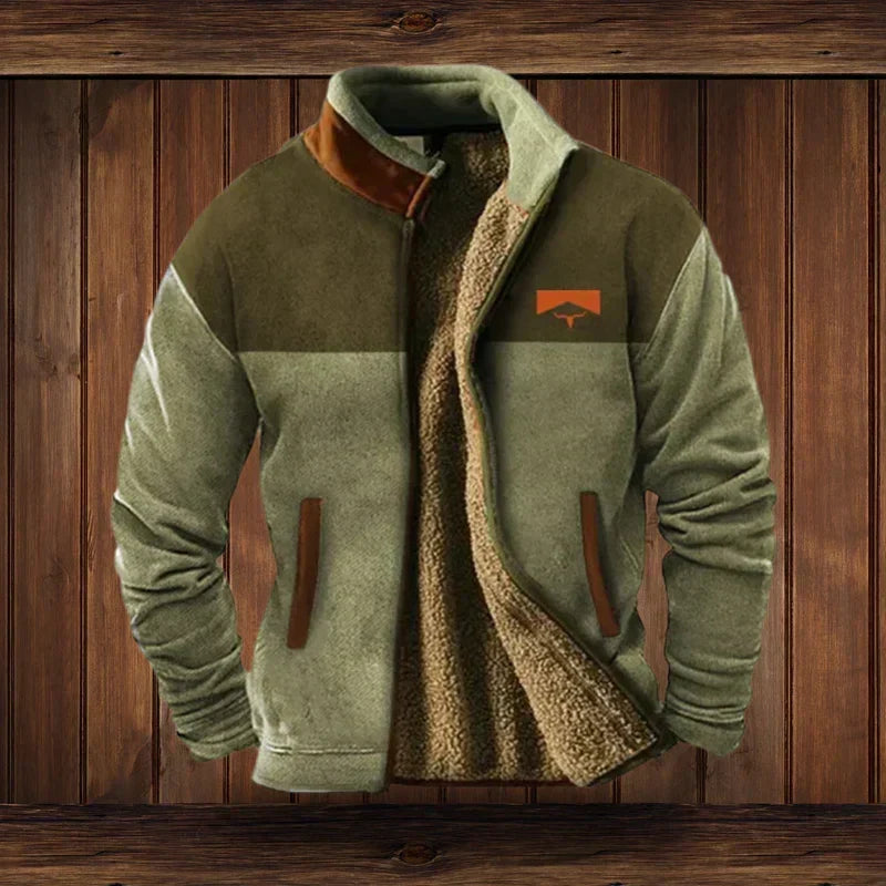 Halcyon Cozy Western-Style Jacket – Fleece Lining & Tribal-Inspired Patterns for Cozy Winter Warmth