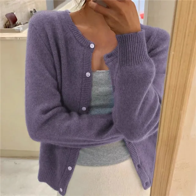 Finnian Women's Cardigan – Plush Knit Sweater with a Easy Fit & Effortless Timeless Elegance