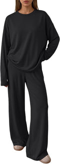 Vesper Women's Two-Piece Lounge Set – Longline Top & Wide-Leg Pants with Handy Pockets