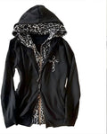 Hollis Women's Leopard Print Hoodie – Fitted Silhouette, Y2K Style & Gentle Fabric