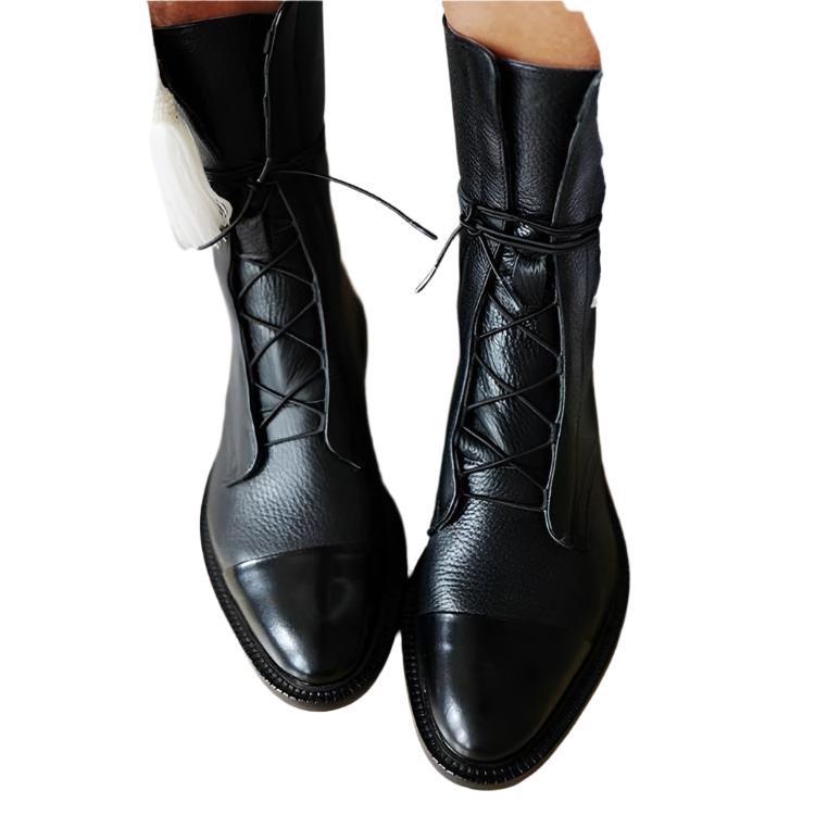 Quinn Women's Boots – Refined Heeled Lace-Up Boots in Premium Leather