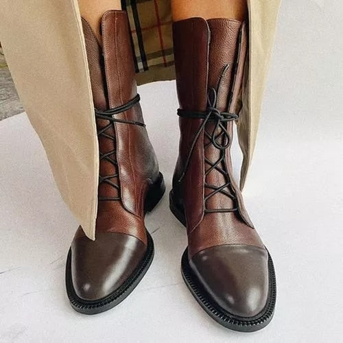 Quinn Women's Boots – Refined Heeled Lace-Up Boots in Premium Leather