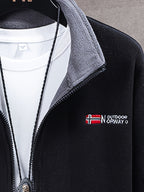 Yolanda Men's Outdoor Fleece Jacket – Plush, Lightweight Warmth with a Protective Collar