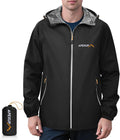 Kessler Men's Waterproof Rain Jacket – Packable, With Hood, Reflective & 4 Handy Pockets