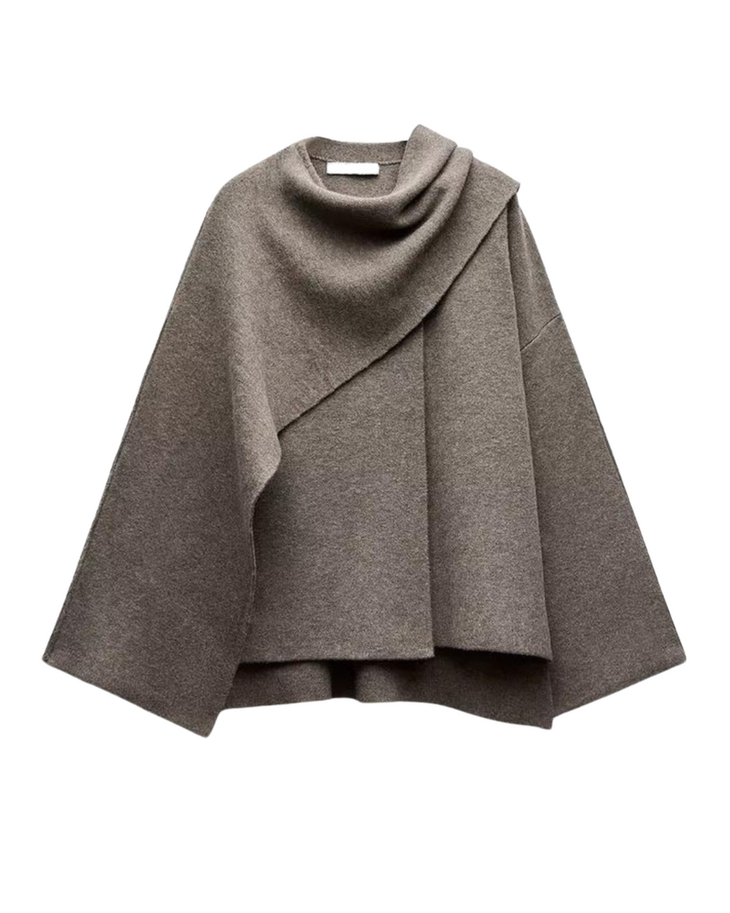 Persia Women's Poncho – Asymmetric Wool Design, Chic and Perfect for Winter Warmth