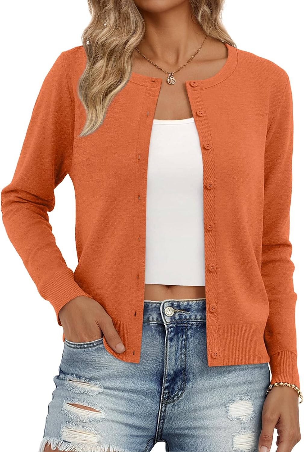 Odessa Women's Lightweight Knit Cardigan – Easy Fit, Plush Texture & Layering Style