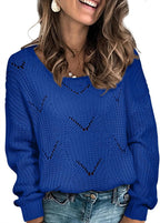 Oakley Women's Hollow Knit Sweater – Convertible Neckline, Full-Length Sleeves & Relaxed Silhouette