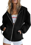 Calla Women's Zip-Up Hoodie – Drawstring Hood, Side Slip Pockets & Comfortable Fit