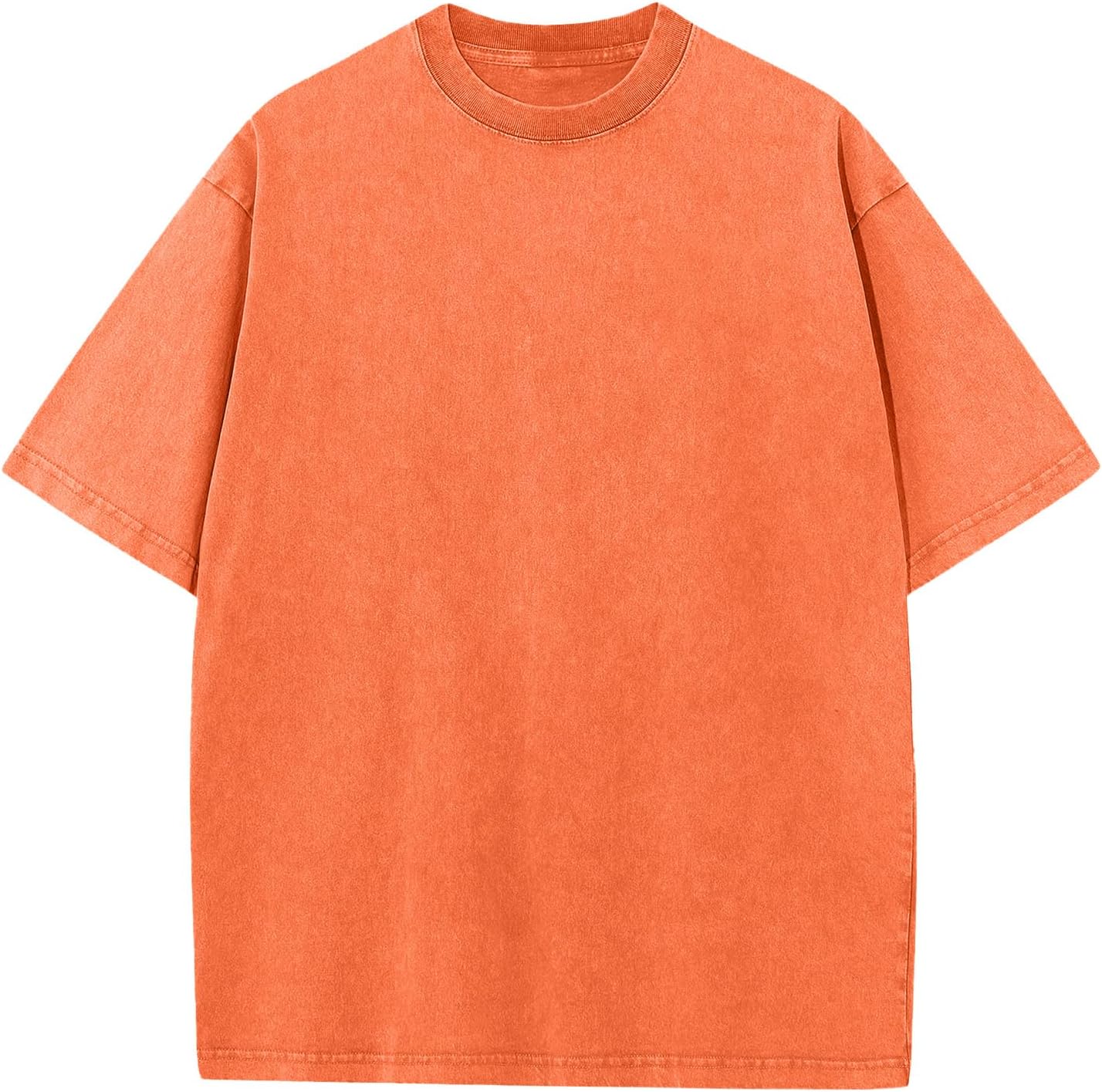 Garrick Men's Vintage Cotton T-Shirt – Roomy Fit, Mineral Wash & Heavyweight Fabric