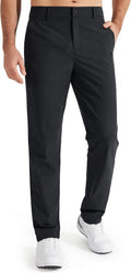 Noor Men's Straight-Leg Trousers – Flexible Fabric, Belt Loops & 4 Handy Pockets