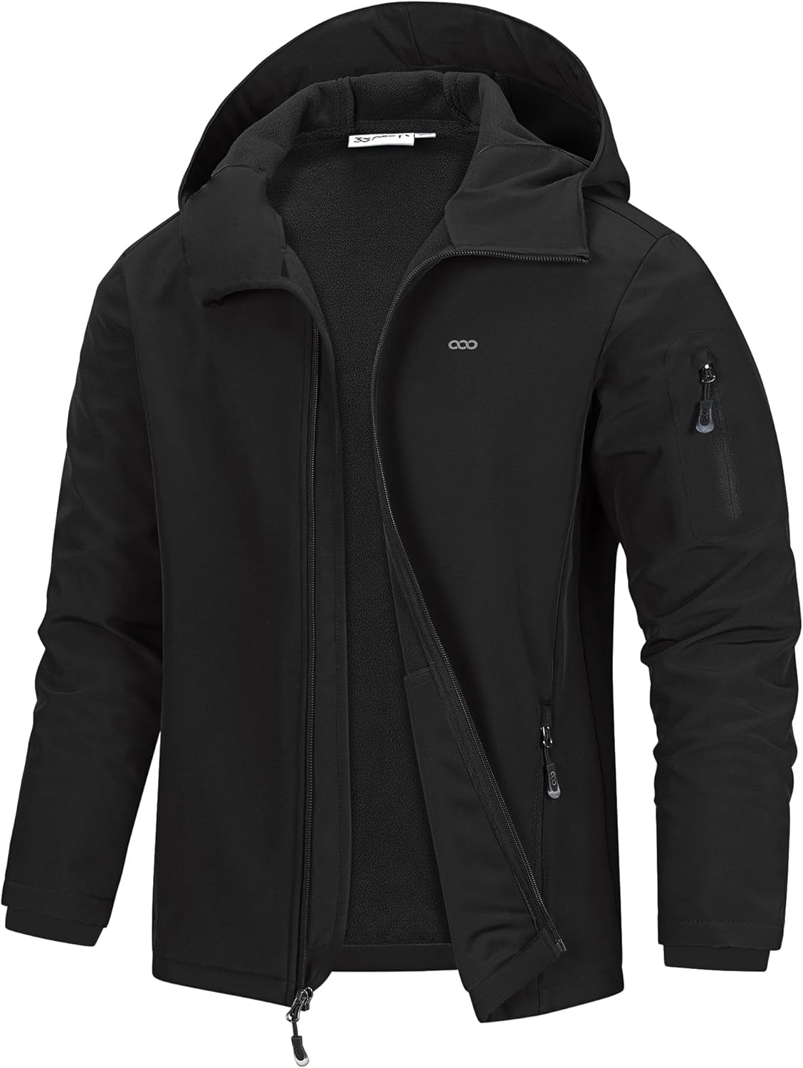 Nash Men's Softshell Jacket – With Hood, Fleece-Lined Interior, Waterproof & 5 Utility Handy Pockets