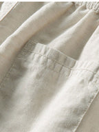 Thorne Men's Summer Two-Piece Set – Breathable Linen-Feel Style with Short-Sleeve Design & Easy-Fit Trousers