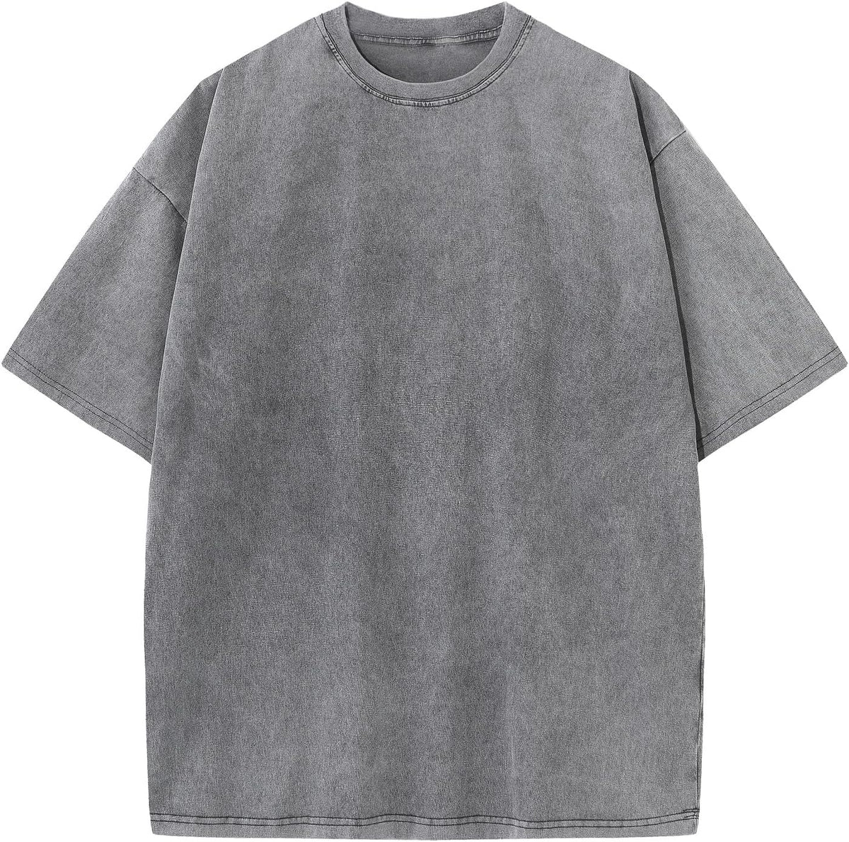 Garrick Men's Vintage Cotton T-Shirt – Roomy Fit, Mineral Wash & Heavyweight Fabric