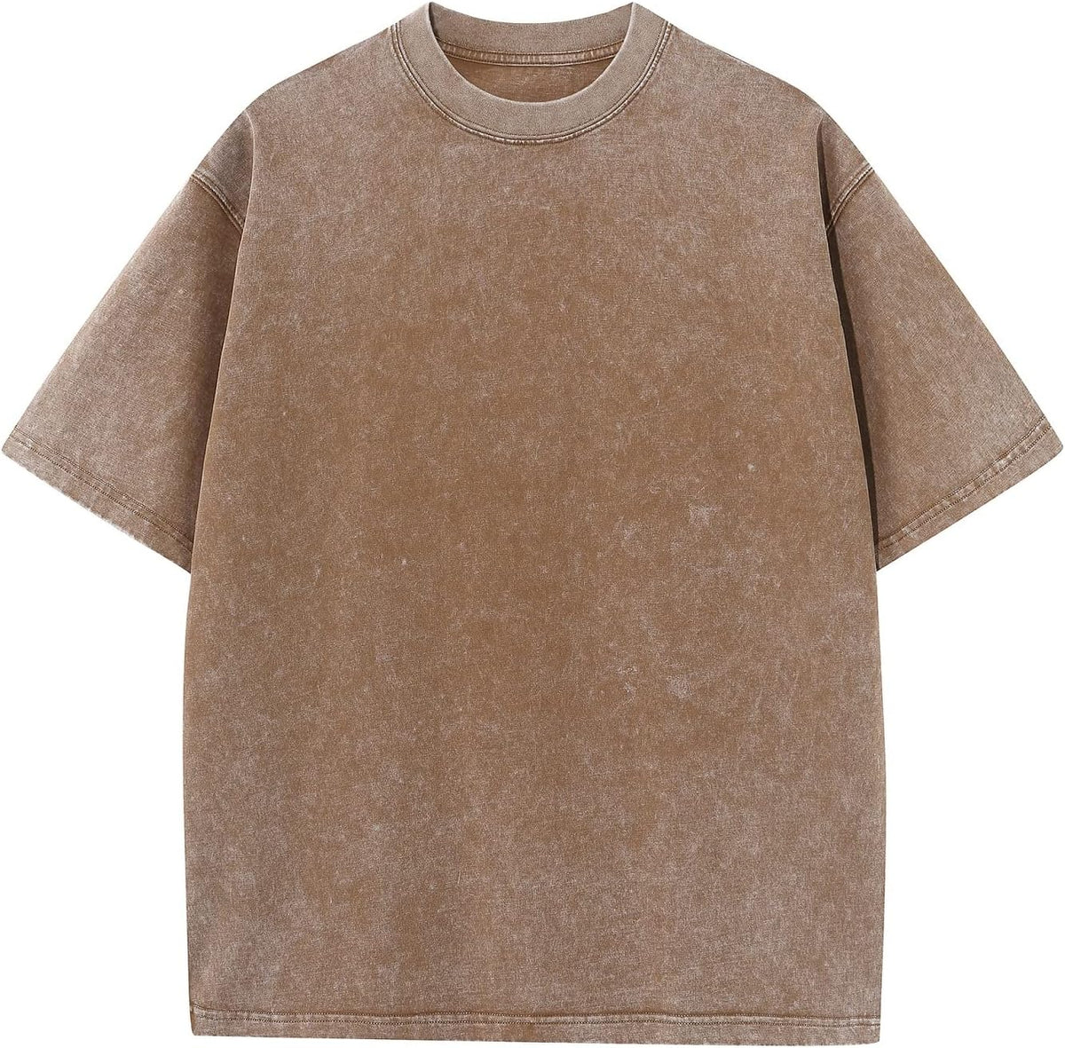 Garrick Men's Vintage Cotton T-Shirt – Roomy Fit, Mineral Wash & Heavyweight Fabric
