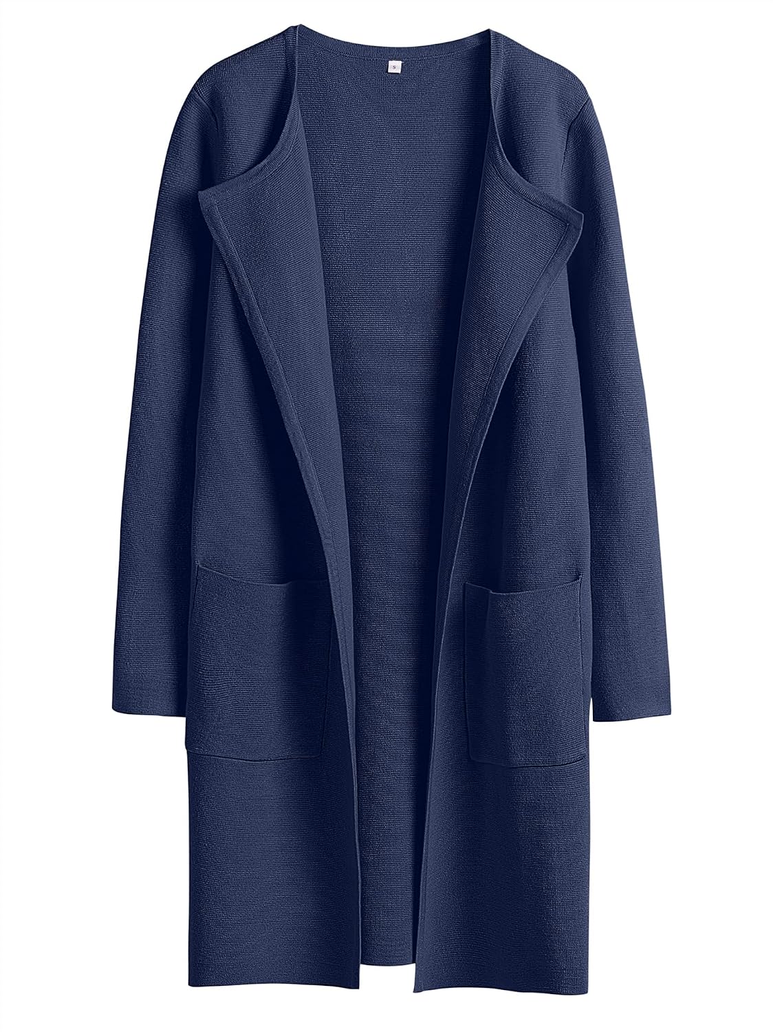 Honora Women's Open-Front Knit Cardigan – Lapel Neck, Handy Pockets & Relaxed Layering Fit