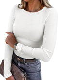 Roark Women's Round Neckline Top – Full-Length Sleeves, Tailored Fit & Lightweight Design