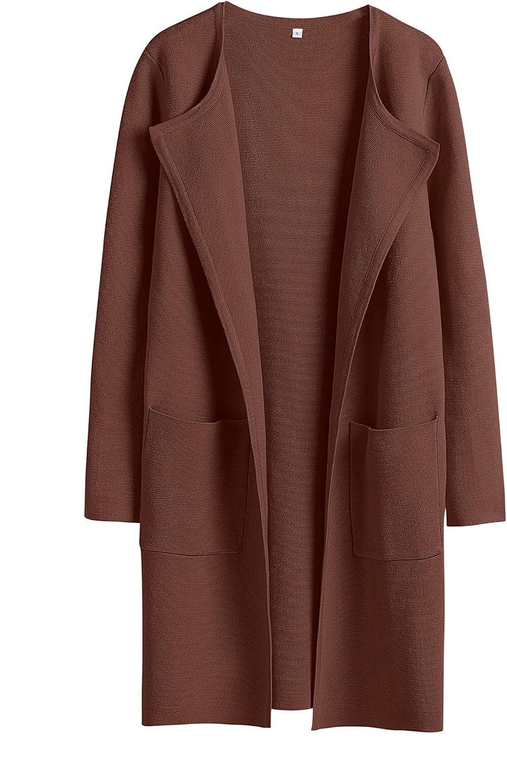 Honora Women's Open-Front Knit Cardigan – Lapel Neck, Handy Pockets & Relaxed Layering Fit