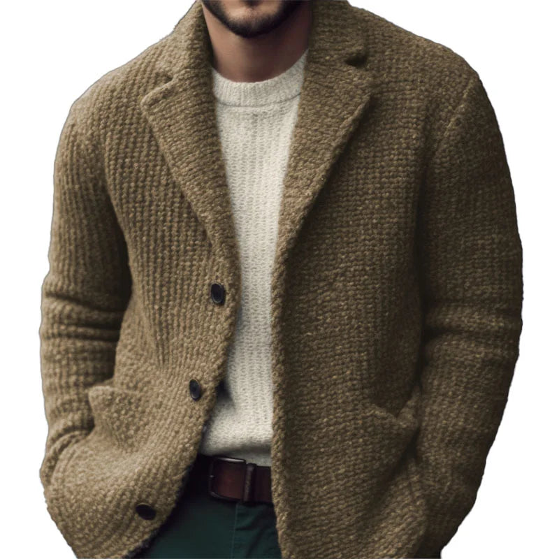 Harlow Men's Cardigan – Soft-Knit Comfort, Classic Fit & Refined Button-Up Style