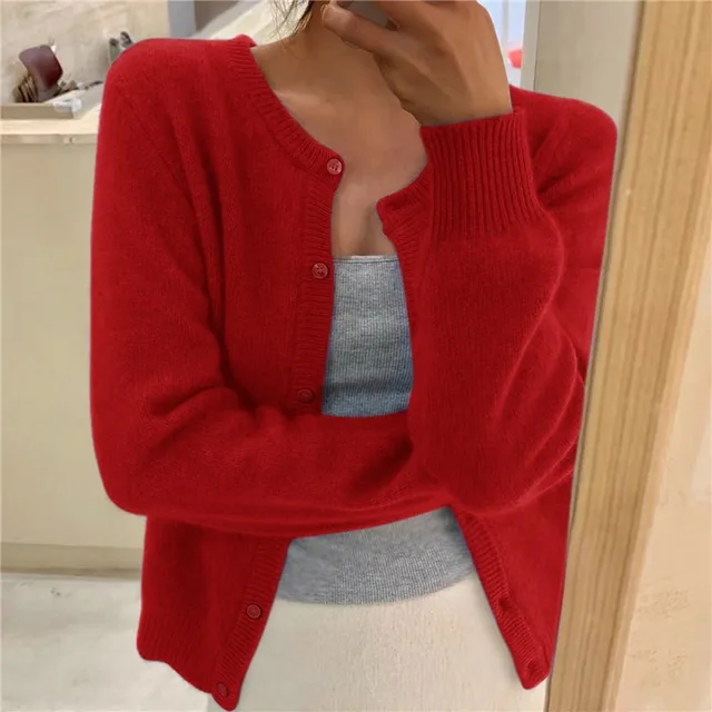 Finnian Women's Cardigan – Plush Knit Sweater with a Easy Fit & Effortless Timeless Elegance