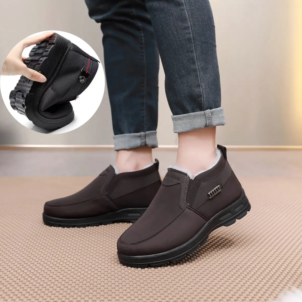Sabine Men's Winter Shoes – Cozy Slip-On Thermal Shoes with Plush Lining