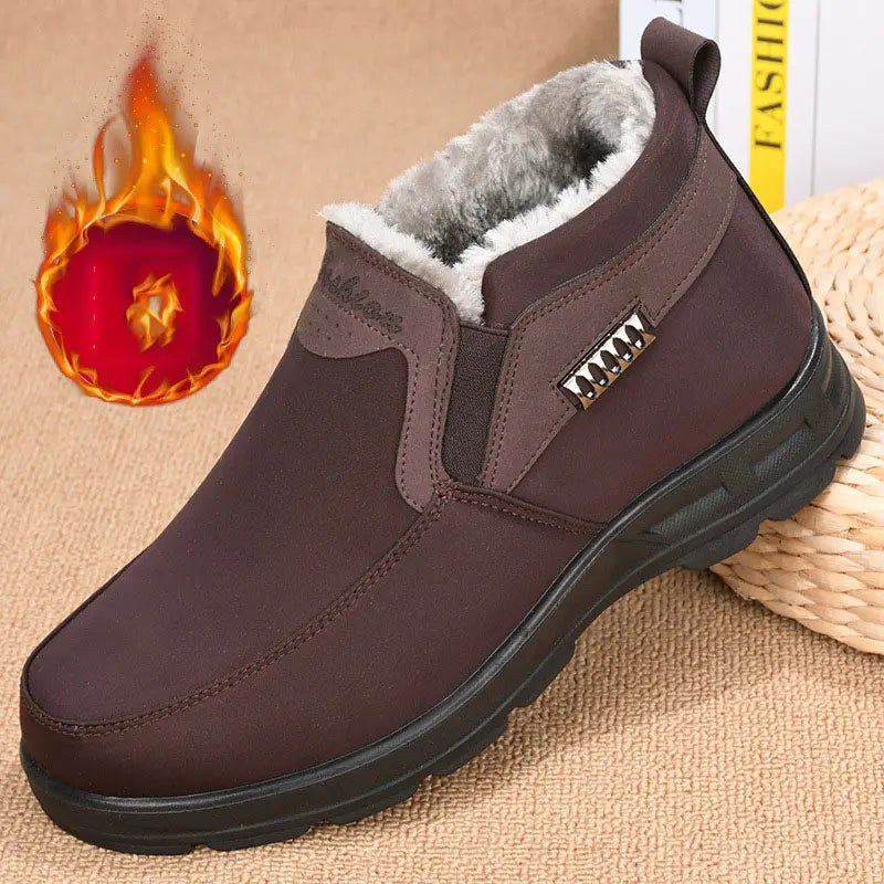 Sabine Men's Winter Shoes – Cozy Slip-On Thermal Shoes with Plush Lining