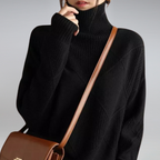 Maddox Women's Sweater – Refined Cashmere Turtleneck, Gentle & Cozy for Winter Comfort