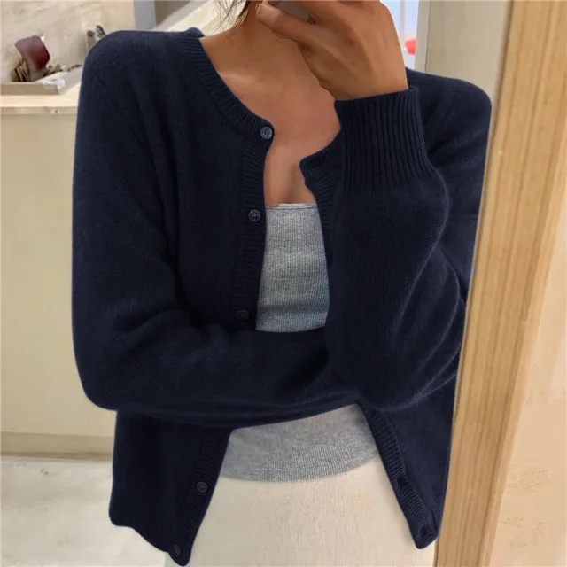 Finnian Women's Cardigan – Plush Knit Sweater with a Easy Fit & Effortless Timeless Elegance