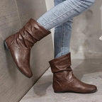 Cormac Women's Leather Boots – Genuine Leather with Non-Slip Sole & Sleek Silhouette