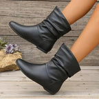 Cormac Women's Leather Boots – Genuine Leather with Non-Slip Sole & Sleek Silhouette