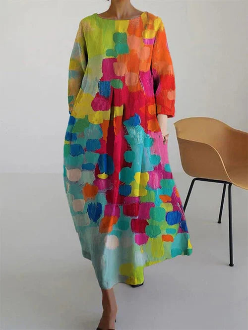 Fable Floral Dress – Breezy Summer Dress in 100% Cotton with a Romantic Print and an Easy, Cozy Fit