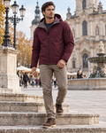 Rafael Men Hooded Softshell Jacket with Waterproof Fleece-Lined Design - Modern Essential