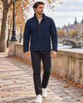 Quirino Men's Waterproof Softshell Jacket with Fleece Lining, Windproof, Winter Jacket