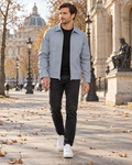Iñigo Men's Light Water-Repellent Windbreaker Full Zip Everyday Collared Jacket Daily